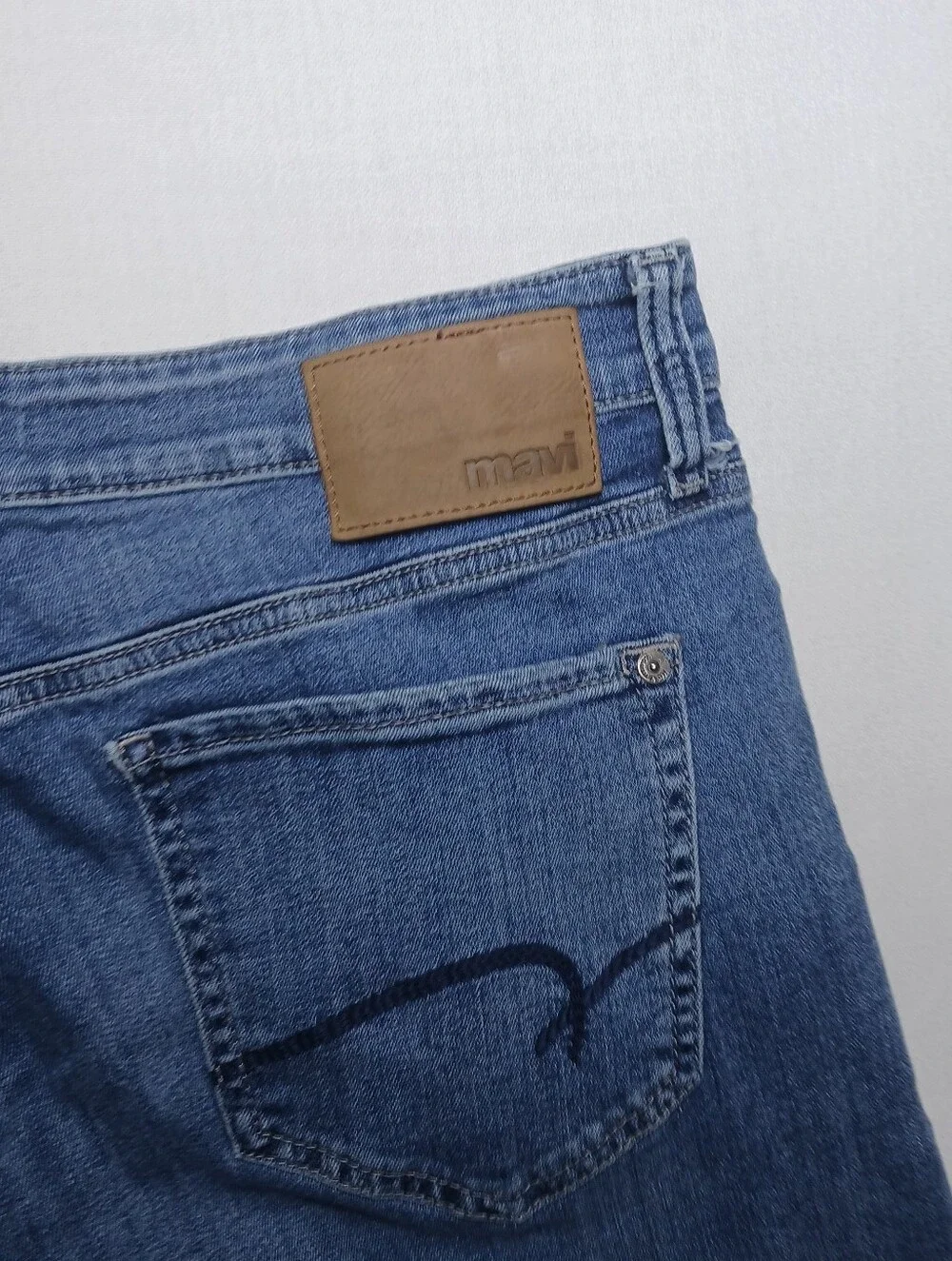 Mavi Mens Matt Relaxed Straight Leg Jeans 32X32 Medium Blue Wash Stretch Denim